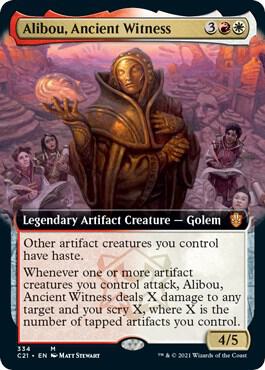 Alibou Ancient Witness Extended Art (Commander 2021) 