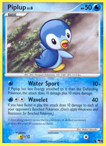 Piplup 016/017 (POP Series 9) 