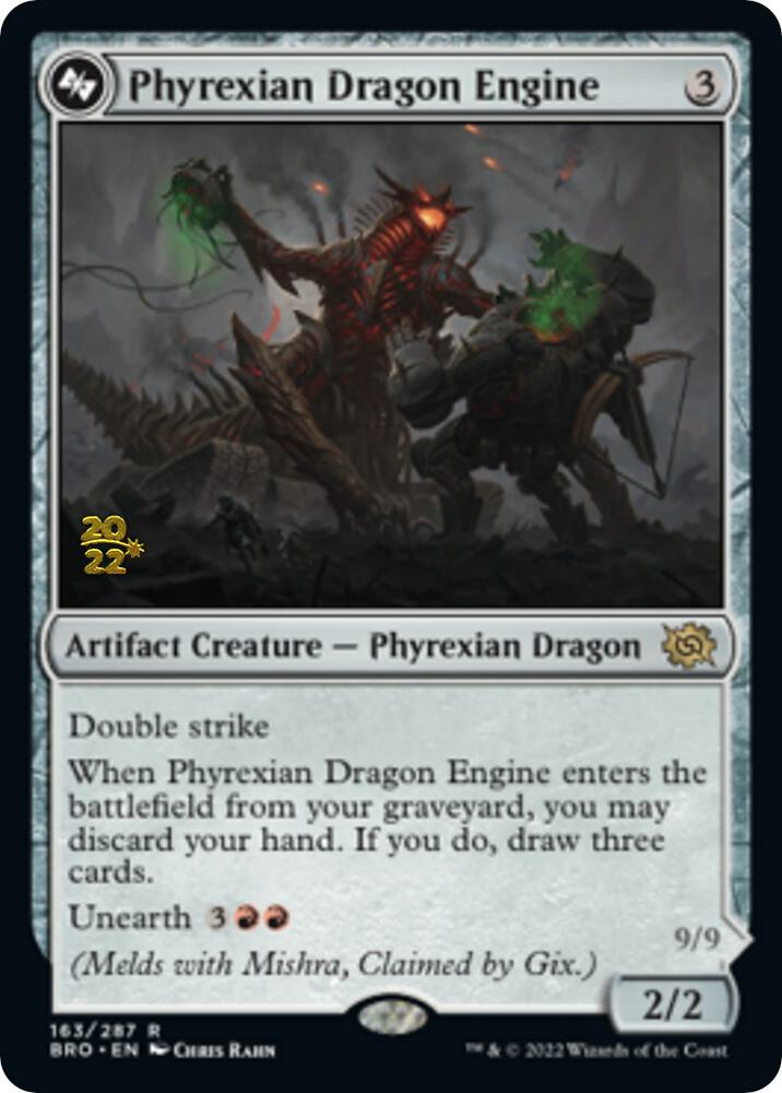Phyrexian Dragon Engine 163s/169 (Prerelease Cards)  - Foil