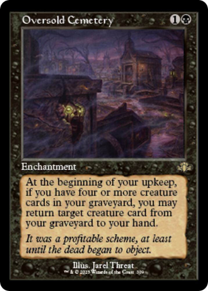 Oversold Cemetery Retro Frame (Dominaria Remastered) 