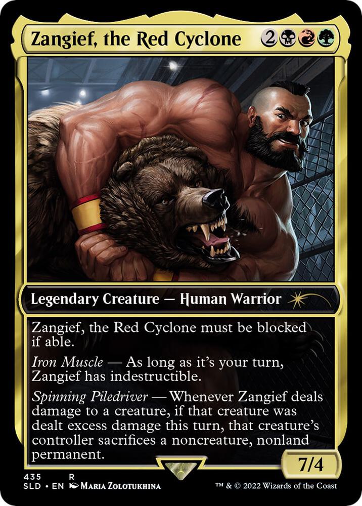 Zangief, the Red Cyclone // Maarika, Brutal Gladiator 435 (Secret Lair Drop Series)  - Full Art