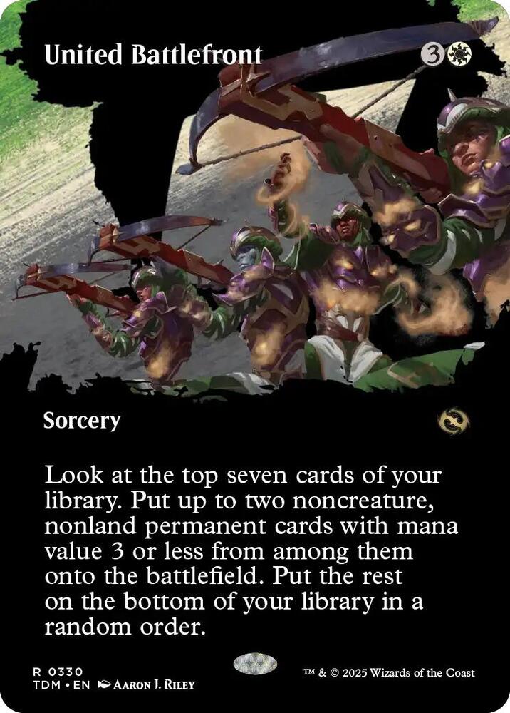 United Battlefront Borderless (Tarkir: Dragonstorm)  - Foil