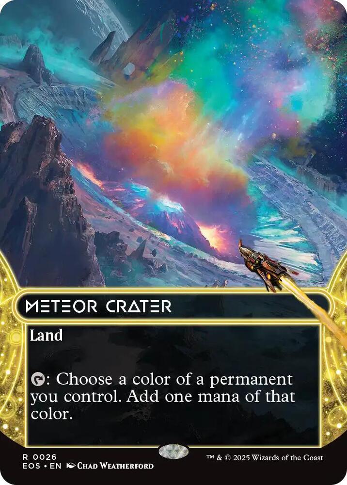 Meteor Crater 0026 Borderless (Edge of Eternities: Stellar Sights) 