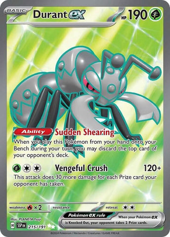 Durant ex 215/191 (SV08: Surging Sparks)  - Holofoil