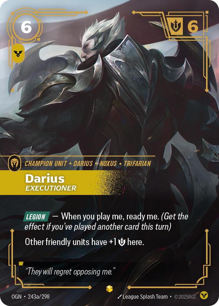 Darius Executioner Alternate Art (Origins)  - Foil