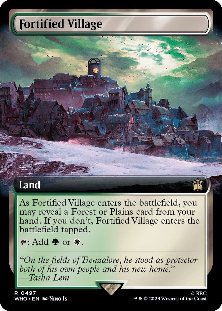 Fortified Village Extended Art (Universes Beyond: Doctor Who)  - Foil