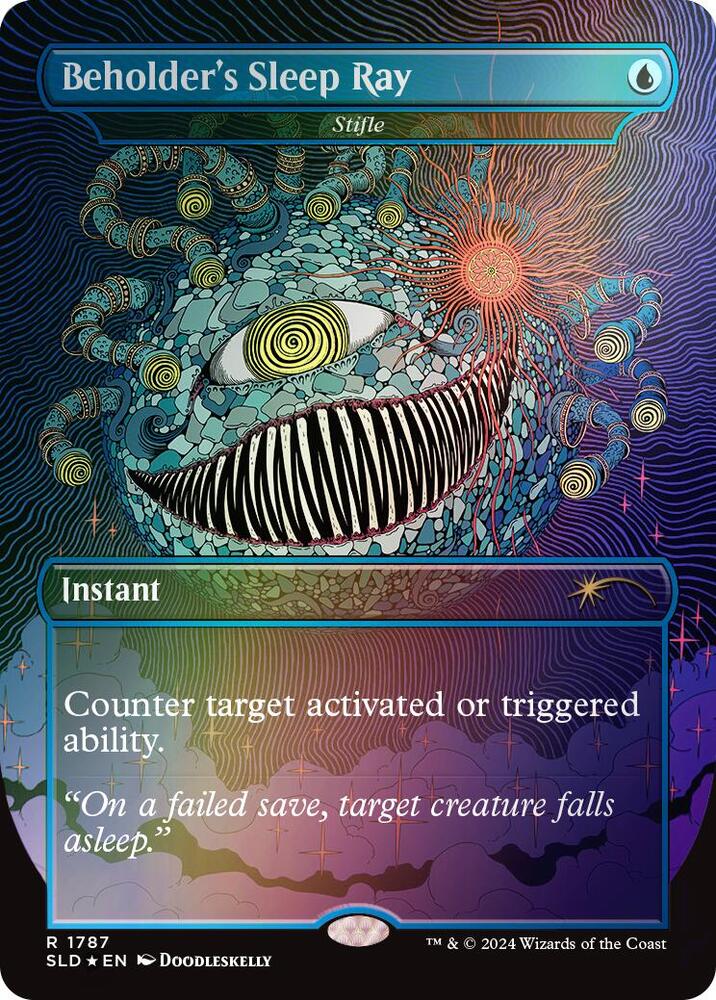 Beholders Sleep Ray Stifle Rainbow Foil (Secret Lair Drop Series)  - Foil