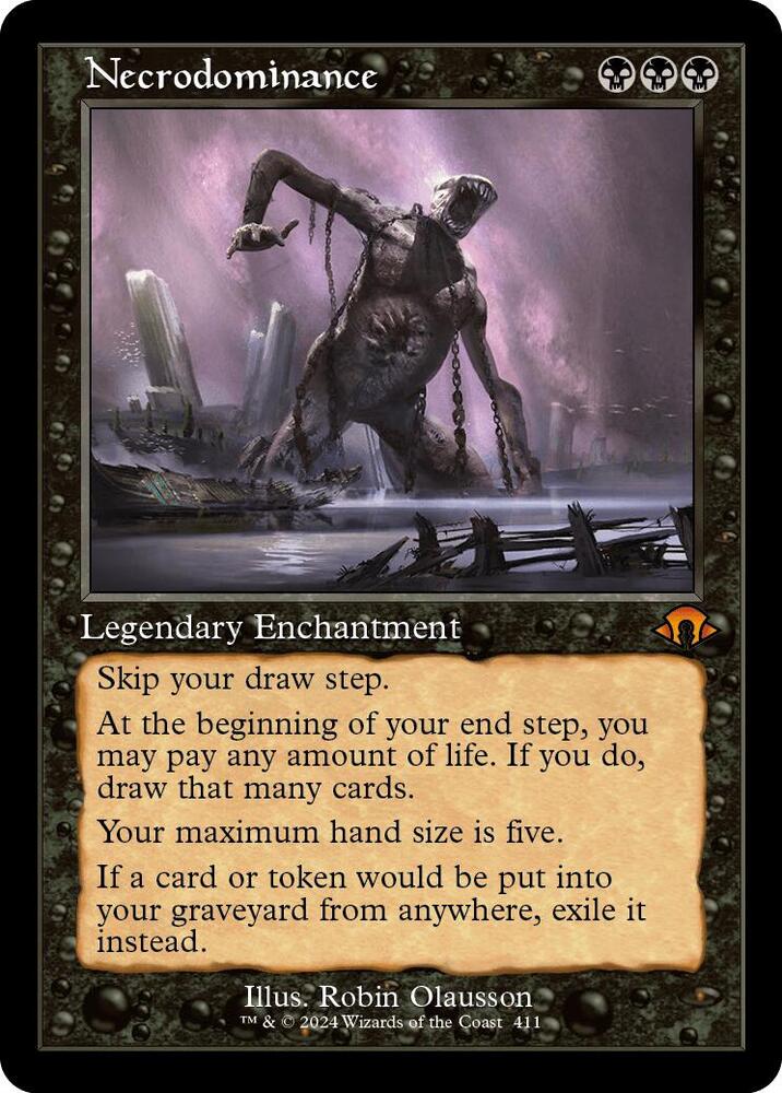 Necrodominance Retro Frame (Modern Horizons 3)  - Foil