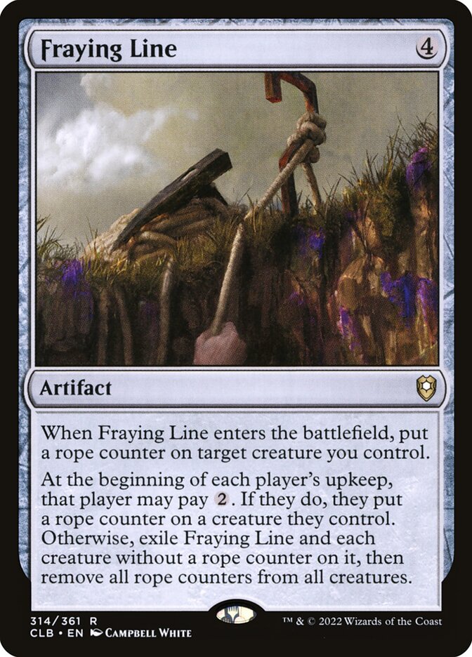 Fraying Line 314/361 (Commander Legends: Battle for Baldur's Gate) 
