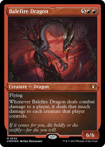Balefire Dragon Foil Etched (Commander Masters)  - undefined