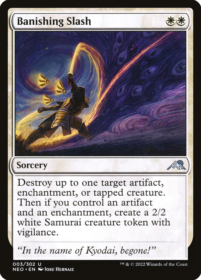 Banishing Slash 3/302 (Kamigawa: Neon Dynasty) 