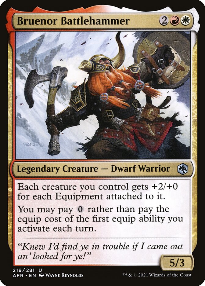 Bruenor Battlehammer 219 (Adventures in the Forgotten Realms)  - Foil