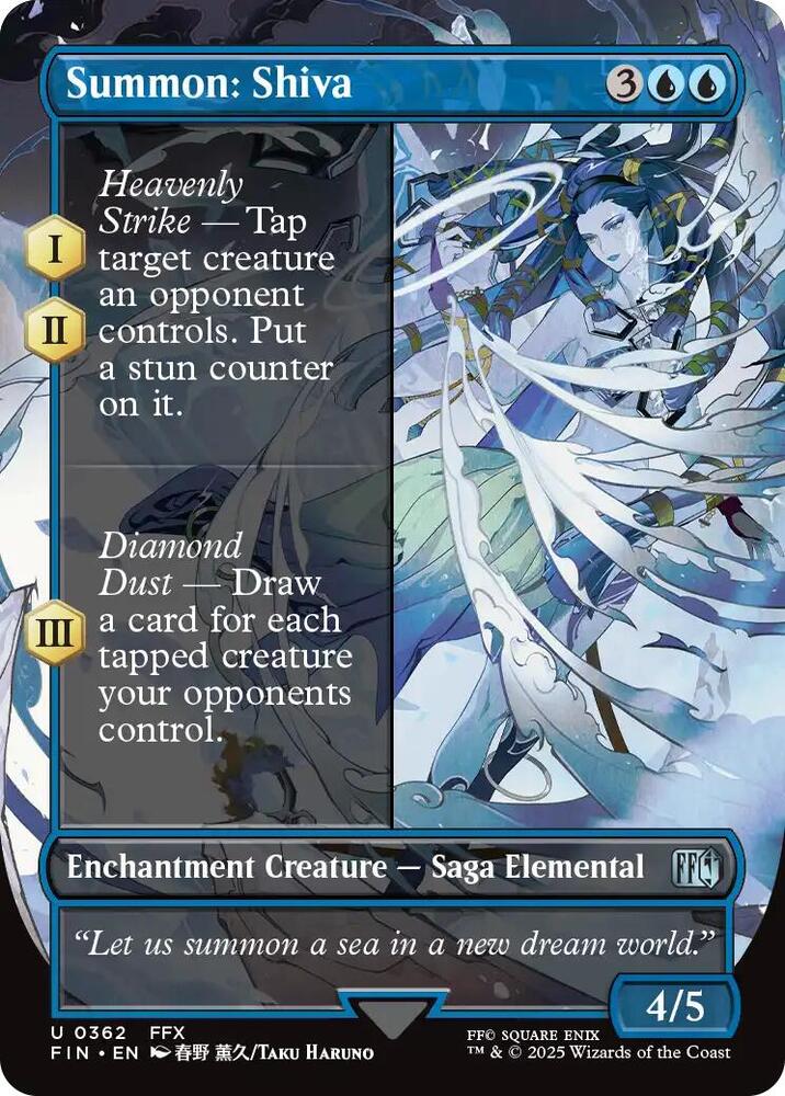 Summon Shiva Borderless (FINAL FANTASY)  - Foil