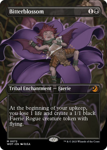 Bitterblossom Anime Borderless (Wilds of Eldraine: Enchanting Tales)  - Foil