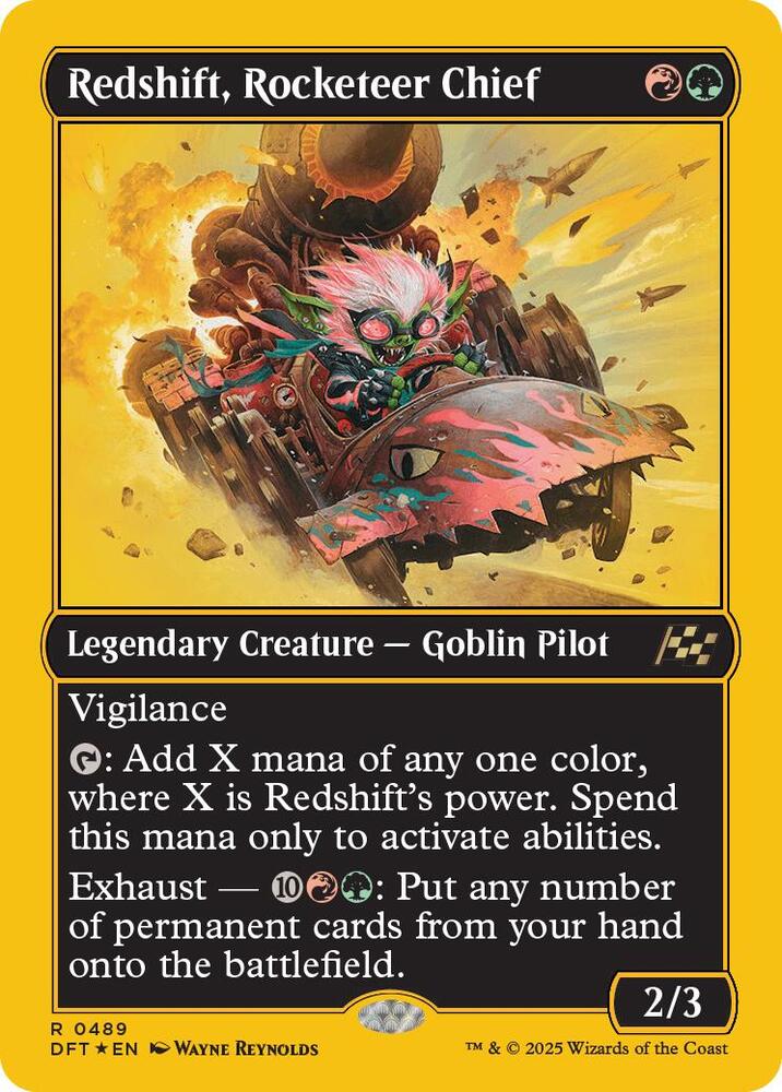 Redshift Rocketeer Chief First Place Foil (Aetherdrift)  - Foil