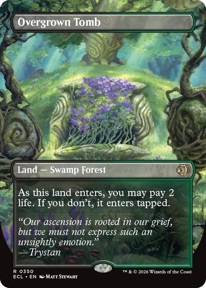 Overgrown Tomb Borderless (Lorwyn Eclipsed)  - Foil
