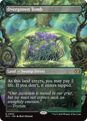 Overgrown Tomb Borderless (Lorwyn Eclipsed)  - Foil