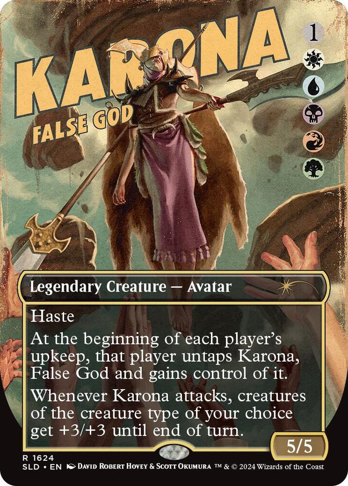 Karona, False God 1624/1 (Secret Lair Drop Series)  - Borderless