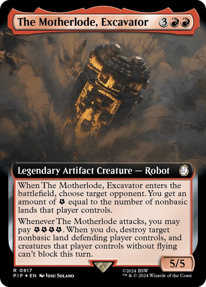 The Motherlode Excavator Extended Art Surge Foil (Universes Beyond: Fallout)  - Foil