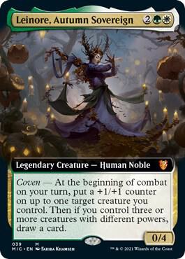 Leinore Autumn Sovereign Extended Art (Commander: Innistrad: Midnight Hunt) 