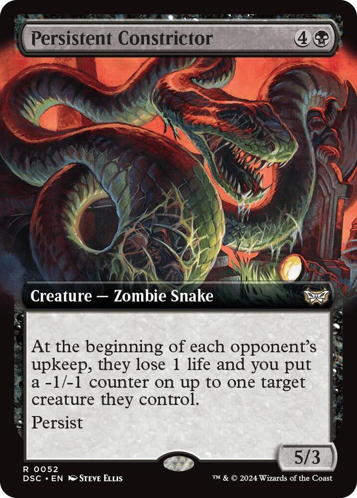 Persistent Constrictor Extended Art (Commander: Duskmourn: House of Horror) 