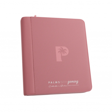 Palms Off Gaming - Collector's Series 4 Pocket TOP LOADER Zip Binder - Pink