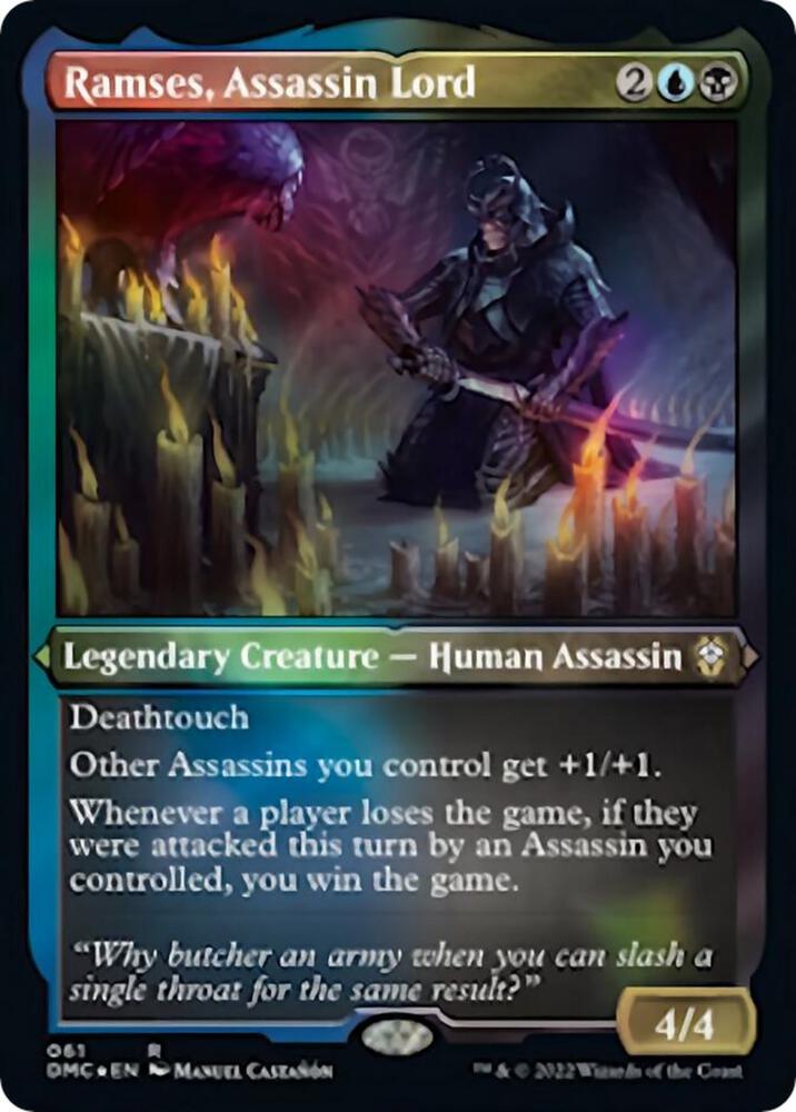 Ramses Assassin Lord Foil Etched (Commander: Dominaria United)  - Foil