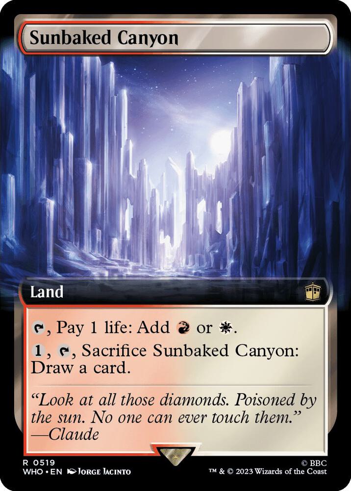 Sunbaked Canyon Extended Art (Universes Beyond: Doctor Who)  - Foil