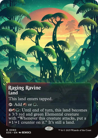 Raging Ravine  80/45 (Edge of Eternities: Stellar Sights)  - Borderless Foil