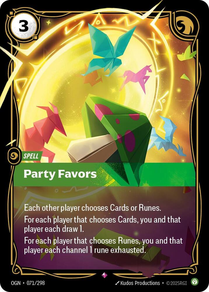 Party Favors (Origins)  - Foil