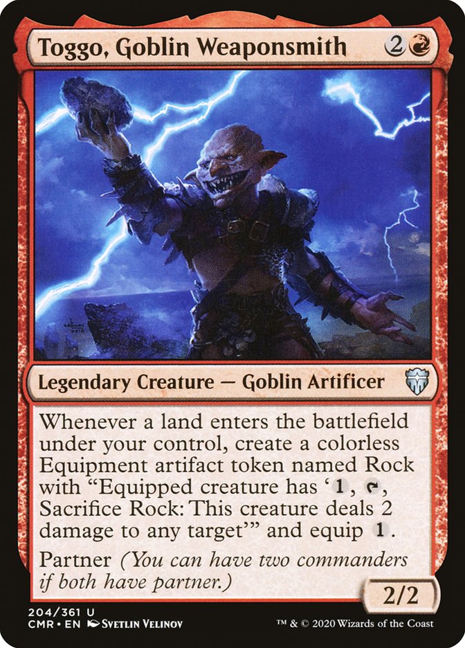 Toggo, Goblin Weaponsmith 204 (Commander Legends) 