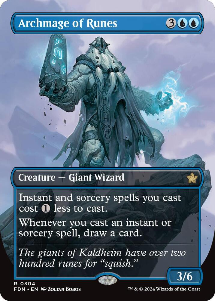 Archmage of Runes Borderless (Foundations) 