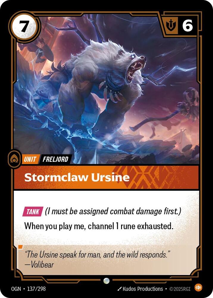 Stormclaw Ursine (Origins)  - Foil