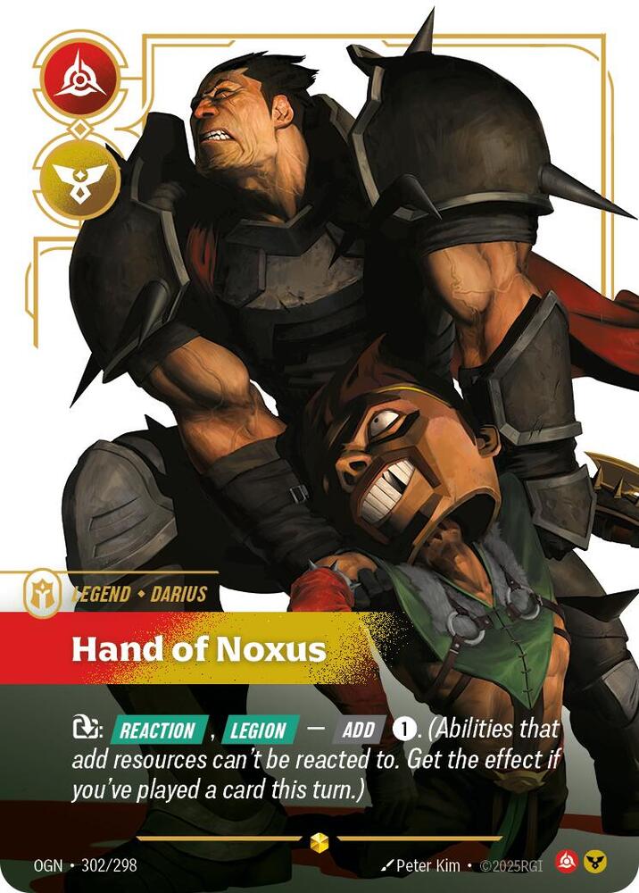 Darius Hand of Noxus Overnumbered (Origins)  - Foil