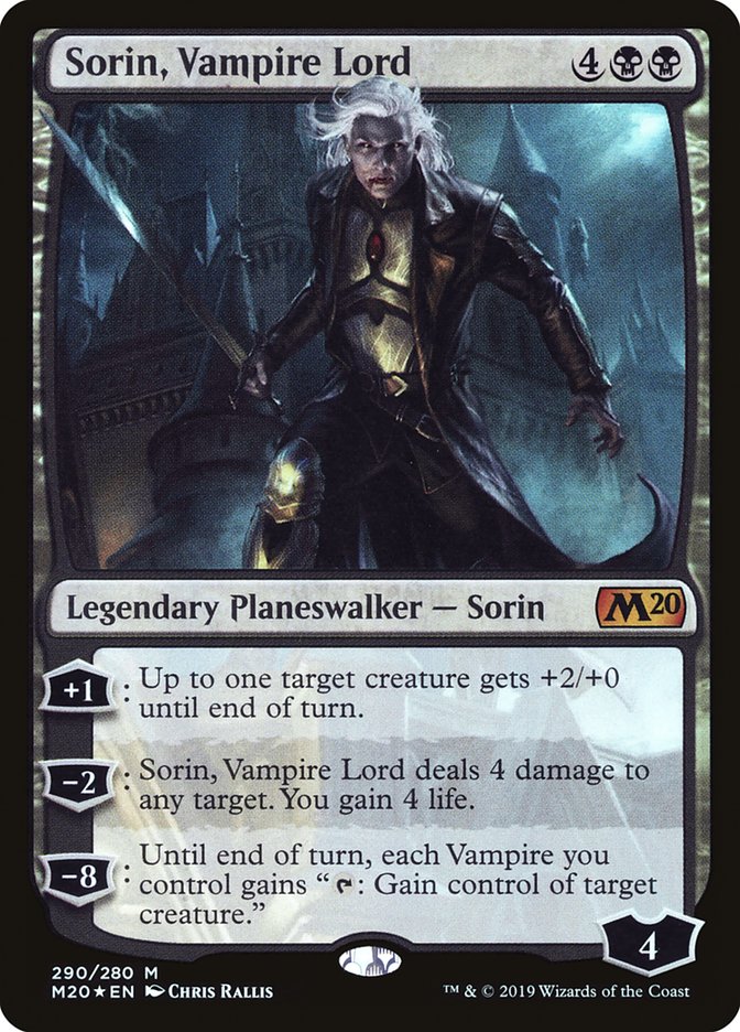 Sorin, Vampire Lord 290 (Core Set 2020)  - Foil