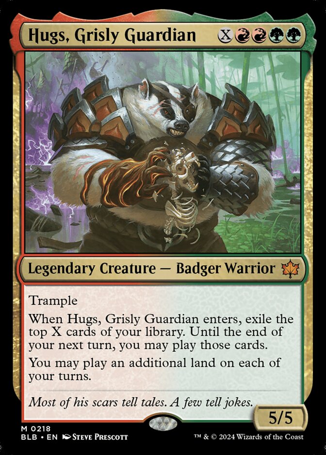 Hugs, Grisly Guardian (Bloomburrow)  - Foil