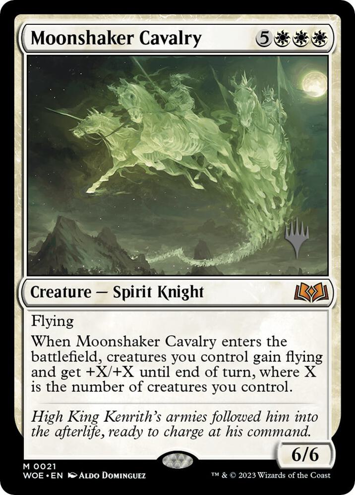 Moonshaker Cavalry 21 (Promo Pack: Wilds of Eldraine)  - Foil