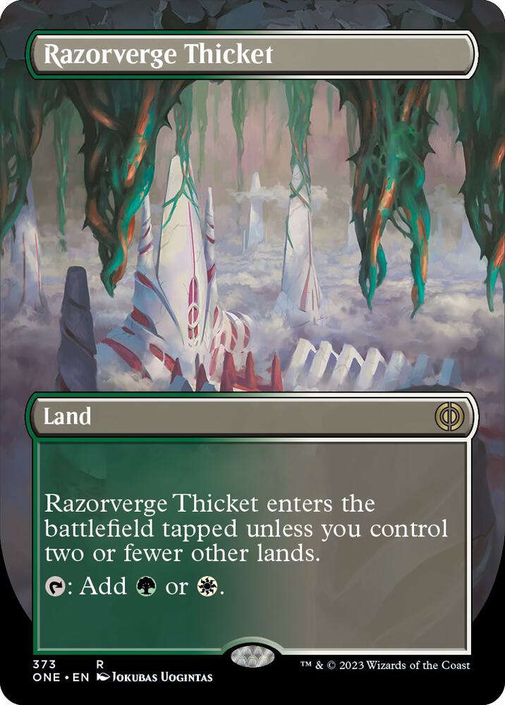Razorverge Thicket Borderless (Phyrexia: All Will Be One) 