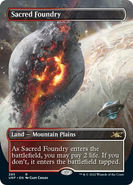 Sacred Foundry Borderless (Unfinity)  - Foil