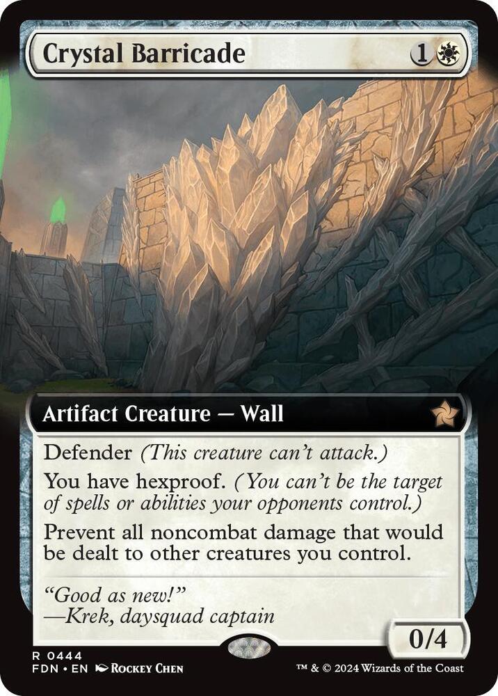 Crystal Barricade Extended Art (Foundations) 