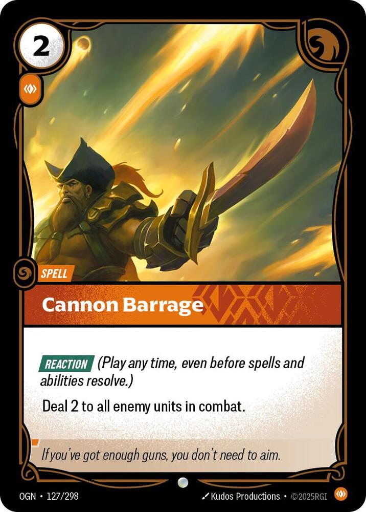 Cannon Barrage (Origins)  - Foil