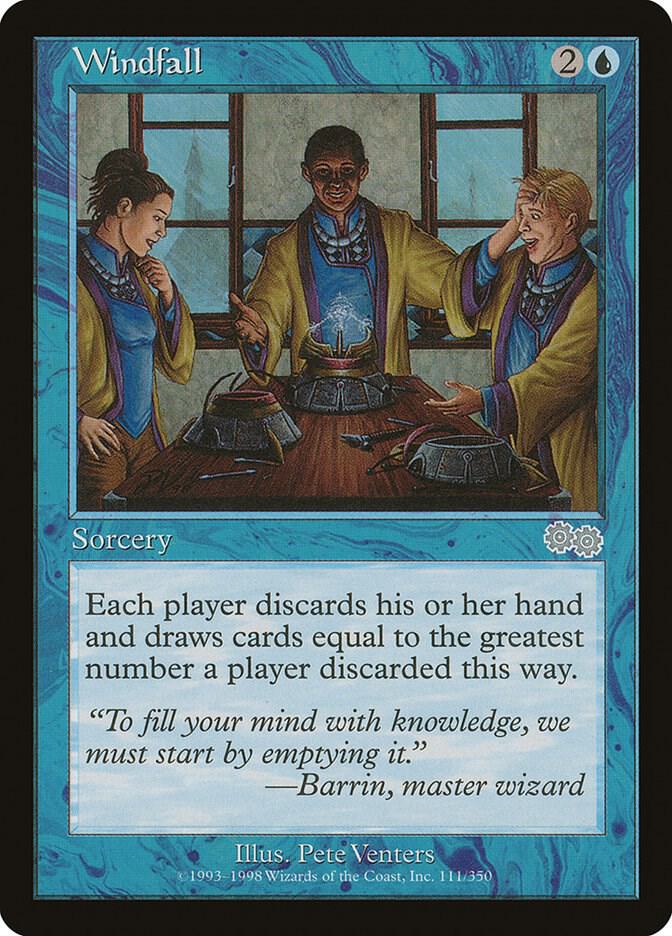 Windfall 111/350 (Urza's Saga) 