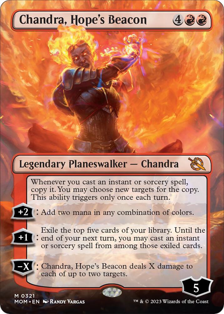 Chandra Hopes Beacon Borderless (March of the Machine)  - Foil