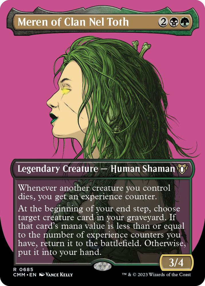 Meren of Clan Nel Toth 685/451 (Commander Masters)  - Borderless Foil