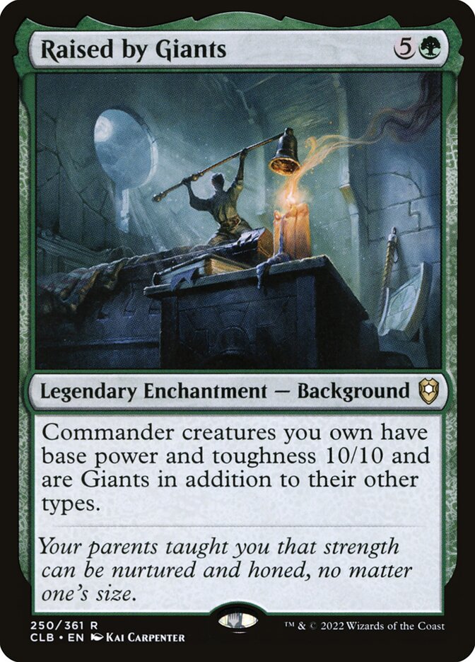 Raised by Giants 250 (Commander Legends: Battle for Baldur's Gate) 