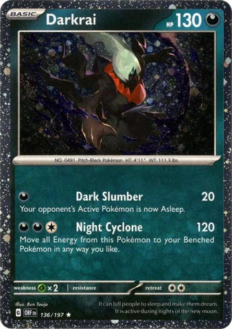 Darkrai 136/197 (Miscellaneous Cards & Products)  - Cosmo Holofoil