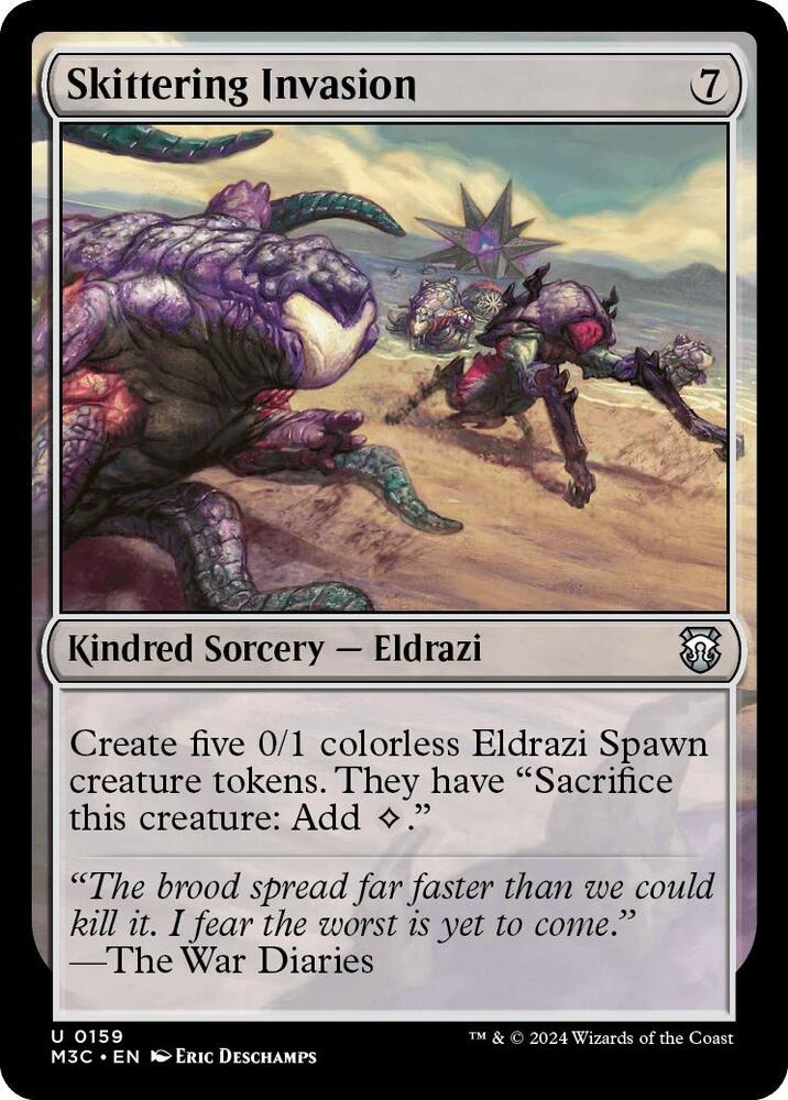Skittering Invasion Ripple Foil (Commander: Modern Horizons 3)  - Foil
