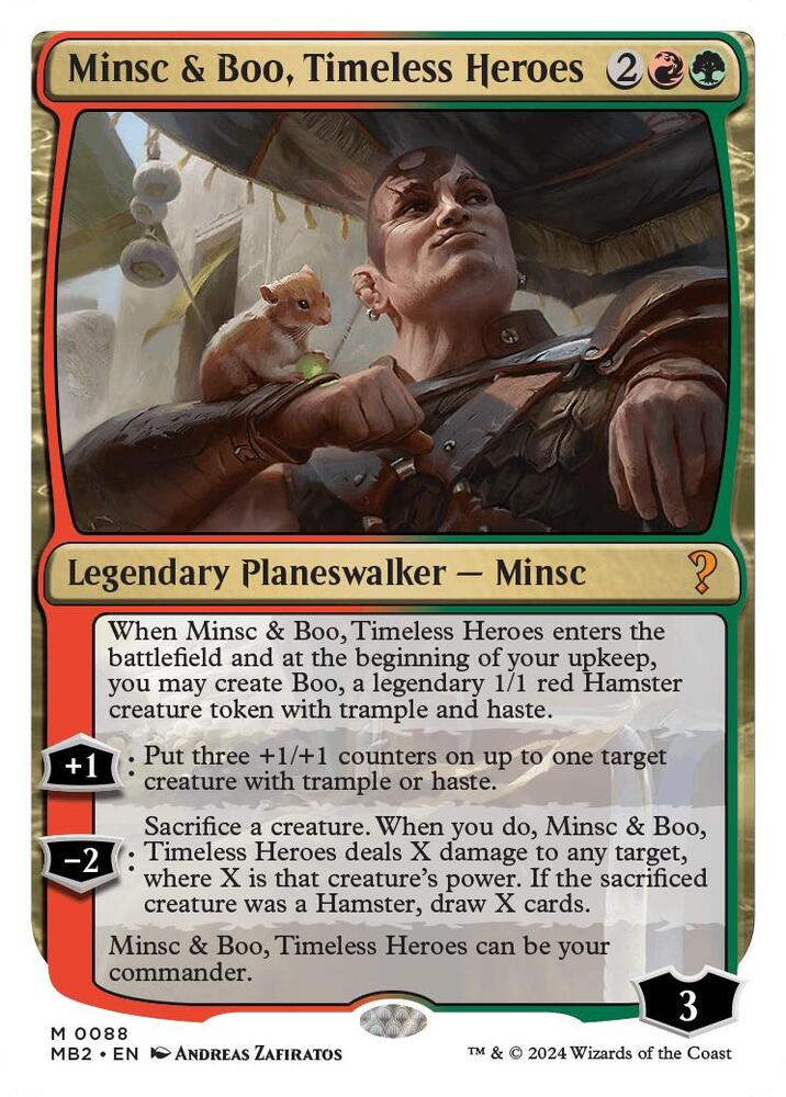 Minsc and Boo Timeless Heroes White Border (Mystery Booster 2) 