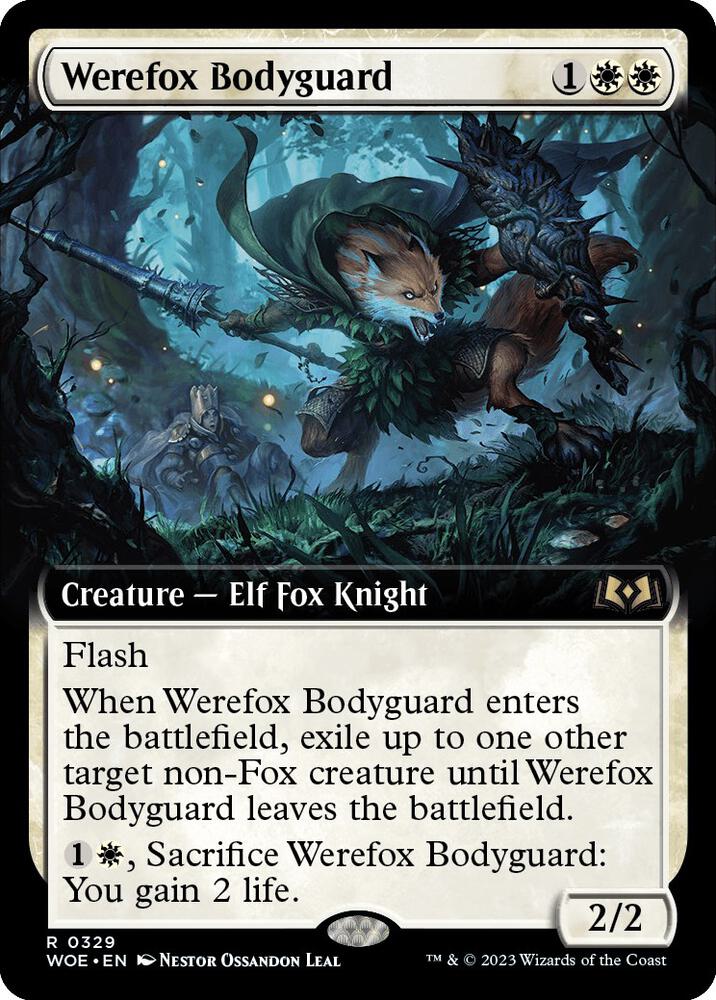 Werefox Bodyguard Extended Art (Wilds of Eldraine) 