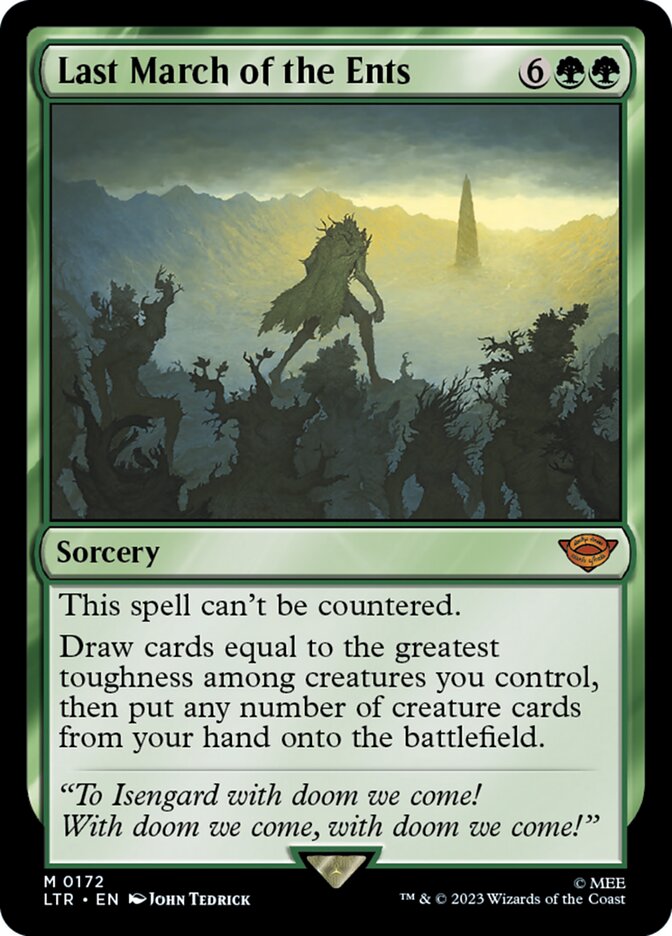 Last March of the Ents 172 (Universes Beyond: The Lord of the Rings: Tales of Middle-earth)  - Foil